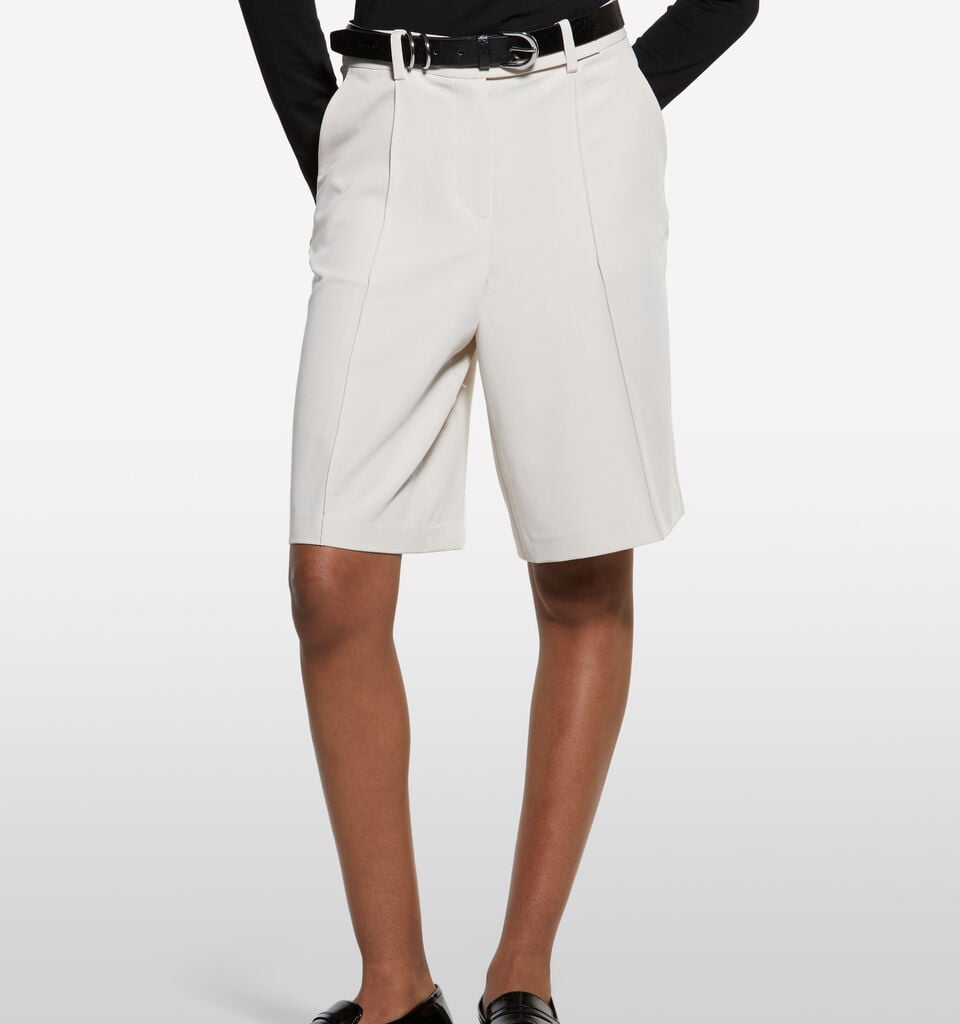 Bermuda beige relaxed fit - pantaloni shorts da donna - Beige | Sisley image number 3